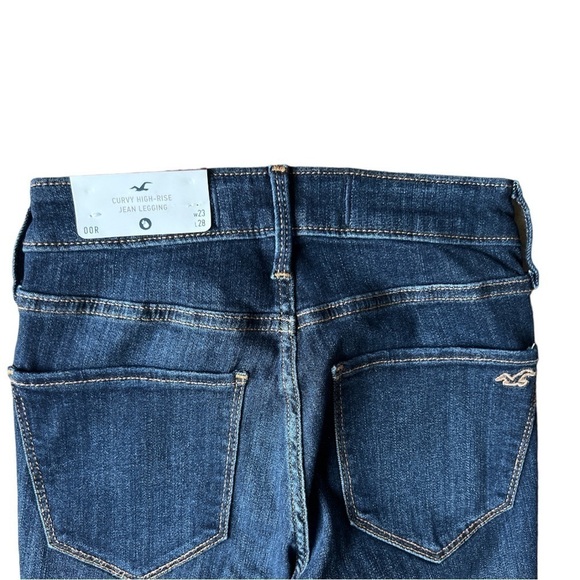 NWT Hollister Curvy High Rise Distressed Jean Leggings, Size 00R 23x28 - Picture 4 of 10